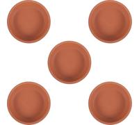 CALLARON Lot de 5 Soucoupes en Poterie pour Plantes en Pot, Réutilisables et Empêchant la Pollution du Sol, pour Décoration Intérieure et Projets de Jardinage