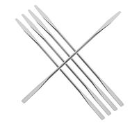 CALLARON Lot De 5 Spatules En Acier Inoxydable 15 Cm, Mélangeur De Maquillage Solide, Outil Cosmétique Pour Maquilleurs Professionnels, Pour Fond De Teint Et Nail Art