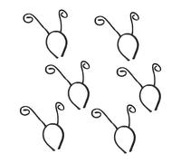CALLARON Lot de 6 Bandeaux Serrage-tête Antennes Fourmi Noirs, Taille Unique, Accessoires Cheveux Halloween Cosplay Fête, Tissu Léger Confortable, pour Soirées Déguisées et Jeux de Rôle