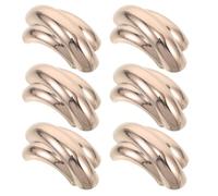 CALLARON Lot de 6 bijoux bretelle de maillot de bain en métal doré, alliage, réglage de taille, style élégant, pour tenue d'été et plage