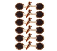 CALLARON Lot de 6 Boutons à Bascule en PU Effet Corne Couleur Marron Taille Standard pour Manteaux Vestes et Pulls Féminins Accessoires Couture Résistants à L'Usure Remplacement