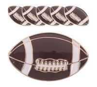 CALLARON Lot de 6 Broches en Alliage de Rugby, Badges de Dessin Animé Épingle, Petits Insignes de Vêtement pour Accessoires Sportifs et Décoration de Paquet, Présent Fan Foot et Supporters