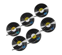 CALLARON Lot de 6 Broches Vintage en Émail Forme Tourne-Disque et Gramophone Épinglettes Musicales Rétro Accessoires Décoratifs pour Vêtements Paquet et Pulls Cadeau pour Amateur de