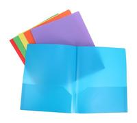 CALLARON Lot de 6 Chemises Plastique à Pochettes A4 avec Double Pince, Dossiers de Classement Colorés, Organiseur Bureau et Élève, Rangement Documents Protégé et Polyvalent