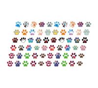 CALLARON Lot de 60 Autocollants Décoratifs de Pattes de Chien, Motif Cartoon Coloré, Autocollants pour Journal et Agenda, Stickers DIY pour Valise, Bouteille D’eau et Scrapbooking