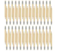 CALLARON Lot de 60 Crayons à Papier Courts Effaçables 10 Cm, Bois Naturel, Forme Ronde Gomme Intégrée, Crayons pour Tout-petits et Garçon et Filles, pour Dessin, Écriture et Usage Scolaire