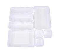 CALLARON Lot De 8 Boîtes à Tiroirs Multifonctions En Pp Blanc, Rangement Petit Format Pour Bureau Et Maison, Organisateur Pratique Pour Articles Divers Et Petits Objets