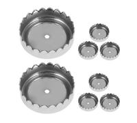 CALLARON Lot de 8 Bouchons Magnétiques en Acier Inoxydable Argenté pour Porte-savonnette Salle de Bain, Fixation Magnétique Pratique Qui Empêche Le Savonnette de Tomber