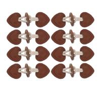CALLARON Lot de 8 Boutons Bascule en Corne Brun Petits pour Manteaux et Vestes, Accessoires Couture Robustes pour Vêtements D’extérieur, Boucles de Remplacement Pratiques pour Couture