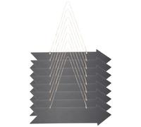 CALLARON Lot de 8 Panneaux Fléchés à Craie DIY 8,9 X 33,5 Cm en Bois, Double Face, Panneaux Vierges pour Décoration Suspendue Murale, Signalisation Directionnelle pour Boutiques