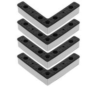 CALLARON Lot de de Support de canapé en Alliage d'aluminium, Pieds de Remplacement pour Meubles avec vis M5, Hauteur 12 cm (4,7 Pouces), pour Meubles TV et Meubles de Chambre
