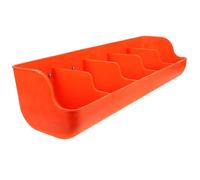 CALLARON Mangeoire Murale Orange en Plastique Bords Arrondis Capacité Multi-grilles et Installation Simple pour Porcs pour Fermes D'élevage Porcin