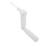 CALLARON Manivelle Pliante Blanche pour Bureau Réglable à Manivelle, Poignée Ergonomique en Plastique et Fer, Opération Fluide, Tige Hexagonale 6mm, pour Bureau D'étude