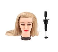 CALLARON Mannequin d'Entraînement pour Coiffure 1 Pièce Synthétique Pratique pour Coiffeurs Facile à Coiffer Utilisation en Salon Domicile Outil de Coiffure