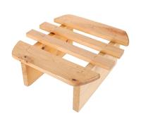 CALLARON Marchepied en Bois Naturel 24 Cm Repose-Pieds pour Bain, Tabouret de Sauna Cuisine, Petit Marchepied Polyvalent pour Adultes et Personnes Âgées, Finition Lisse Facile à Nettoyer