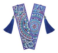 CALLARON Marque-page Diamant Soi-même 2pcs en Pu Bleu pour DIY Crafts Motifs Délicats et Effet Décoratif Fort, pour Suivre la Lecture