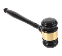CALLARON Marteau de Juge en Bois Massif, Marteau de Vente aux Enchères Compact et Portable, Maillet en Bois à Poignée Confortable, Outil pour Juge et Commissaire-priseur, Accessoire