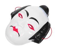 CALLARON Masque Kabuki Japonerie Samouraï pour Cosplay et Performances, Plastique Confortable Design Japonerie Esthétique, Unisexe pour Festivals et Soirées Costume