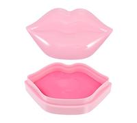 CALLARON Masques pour Lèvres Hydratants Naturels 20 Pièces Film de Compact Anti-dessèchement pour Soins de Nuit Lèvres Sensibles Boîte Couleur Rose