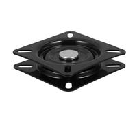 CALLARON Mécanisme Pivotant en Fer Noir 4 Pouces pour Tabouret de Bar, Socle de Siège Robuste et Réutilisable, Adapté aux Chaises de Bar et Mobilier Pivotant