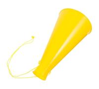 CALLARON Mégaphone Plastique Jaune pour Supporters, Trompette de Fête Bruyante, Accessoire Cheerleading pour Matchs de Football et Événements Sportifs, Sonore pour Ambiance Festive
