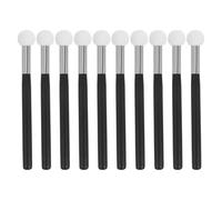 CALLARON Mini applicateur éponge Lot de 10 Pinceaux à Mousse pour Maquillage Visage et Yeux, Manche en Bois, Adapté aux Femmes, Application Facile pour Scènes Professionnelles et Usage