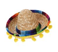 CALLARON Mini Sombrero Mexicain et Confortable avec Tête Clips Cheveux pour Femmes et Petits Animaux Chapeaux de Fête Colorés pour Carnaval et Costumes Fiesta