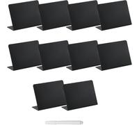CALLARON Mini Tableau Noir en Pvc de L Ensemble de 11 Pièces Effaçable et Empilable et pour Numéros de Table Étiquettes