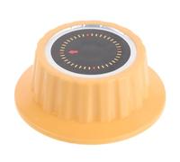 CALLARON Minuteur Mécanique Cuisine Simple en Plastique Robuste, Bouton de Commande Rond Doré à Fente, Accessoire de Remplacement pour Minuterie Manuelle de Cuisson, Compatible Friteuse