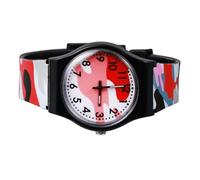 CALLARON Montre Garçon Fille Camouflage Rouge Étanche pour Garçon Fille Bracelet Confortable Et Légère Chiffres Lisibles Montre Étudiant à Mouvement Précis Cadeau Mode pour École Et Voyage