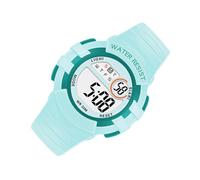 CALLARON Montre Numérique Étanche pour Garçon Et Montre-Bracelet en TPU Réglable pour Activités Nocturnes Coque Bleu Clair