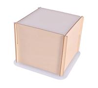 CALLARON Moule Carré Silicone Flexible Grosse Taille avec Cadre en Bois Fixe pour Résine Époxy, Fabrication Loisirs Créatifs, Presse-papiers, Décoration Maison, Conservation Spécimens