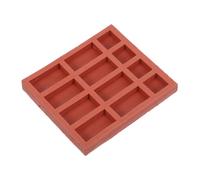 CALLARON Moule en Silicone pour Mini Briques, Compatible Résine et Argile, Haute Élasticité, 12 Pièces Carrées et Longues, pour Projets Éducatifs et Artisanat Créatif