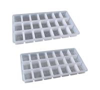 CALLARON Moule Silicone Blanc Moh-jong Flexible et Résistant la Déformation pour Bricolage Diy, Lot de 2 Pièces, pour Résine Époxy et Création de Bijoux