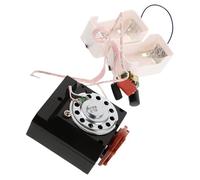 CALLARON Mouvement D'horloge Murale à Coucou Vintage en Plastique Noir avec Mécanisme Silencieux, Remplacement Facile pour Horloge Suspendue Bureau ou Hôtel