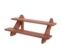 CALLARON Nail Art Display Stand Multi Tier Wooden Organizer For Fake Nails Compact Portable Showcase For Nail Tips And Beauty Products