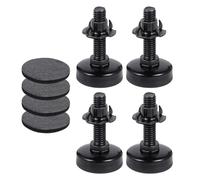 CALLARON Niveleurs de Meubles Réglables 3/8-16 Écrou en T, Lot de 4 Pieds Robustes Supportant 600 Kg, Patins Protecteurs pour Tables, Armoires et Mobilier Intérieur