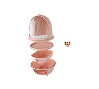 CALLARON Organisateur de Maquillage Transparent Rangement Pratique pour Produits de Beauté Étagère Poussière pour Bureau Salle de Bain ou Coiffeuse Petit Modèle