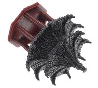 CALLARON Ornement du Pavillon de Simulation pour Aquarium et Maison en Plastique Noir, Décoration Légère Modélisation Vivante pour Paysage de Bonsaï Couleur Aléatoire