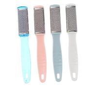 CALLARON Outil De Pédicure 4 Pièces En Acier Inoxydable Lime à Pieds Dissolvant De Peau Dure Aléatoires Pratique Pour Hommes Et Femmes Utilisation à Domicile Voyage Ergonomique Et Facile à Utiliser