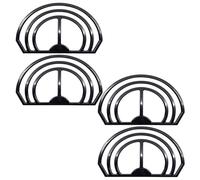 CALLARON Outil pour Courber le Bord D'une Casquette de Baseball, Lot de 4 Pièces en Plastique Noir, Façonneur de Chapeaux Pratique et Polyvalent pour Ajuster et Maintenir la Forme Incurvée