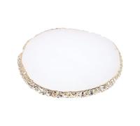 CALLARON Palette De Mélange De Couleurs Pour Ongles Format Rond En Résine Blanche Pour Nail Art Usage Personnel Et Salon