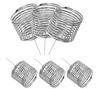 CALLARON Panier à Engrais Protège Petits Animaux Facile à Utiliser en Acier Inoxydable 6 Pièces Protège Petits Animaux pour Orchidées et Flocons D'engrais en Jardinage et Plantation