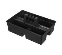 CALLARON Panier de Rangement en Plastique Grand Poignée Ergonomique pour Produits de Nettoyage et Outils sous Évier, Organisateur Portable pour Ménage