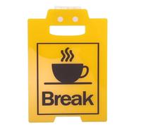 CALLARON Panneau Ne Déranger Bureau Jaune Acrylique Signalisation Portable et Stable pour Bureau Réception et Salle de Réunion Accessoire de Décor Professionnel et Indicateur de Pause