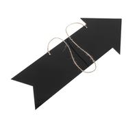 CALLARON Panneau Noir Suspendu en Acrylique Double Face 20x10 Cm Corde Décorative, Tableau à Craie pour Mariage et Fête, Panneau Directionnel Mural Polyvalent pour Décoration