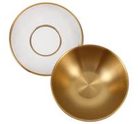 CALLARON Passoire à Riz en Acier Inoxydable 22 Cm Bol Doré - Ensemble Passoire à Mailles Fines et Bassine pour Laver Légumes et Fruits, Panier Égouttoir Multifonction Cuisine et