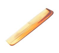 CALLARON Peigne De Barbier Taille Moyenne En Plastique Brun Ambre Double Face Dents Espacées Et Fines Pour Hommes Usage Professionnel Et Personnel Coiffure Salon