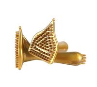 CALLARON Peigne de Massage en Pvc Lot de 2, Brosse Triangulaire Portable pour Dos et Corps, Outil de Massage Manuel Indolore, Conforme la Massothérapie Chinoise, pour Bien-détente