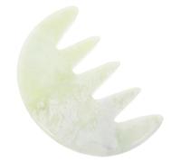 CALLARON Peigne De Massage Jade Naturel Pour Outil De Gua Ergonomique Pour Stimulation Des Pellicules Et Amélioration Circulation Sanguine